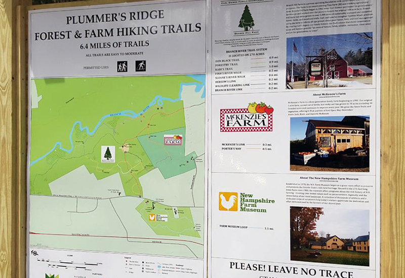 View the Plummer’s Ridge Hiking Trail Map